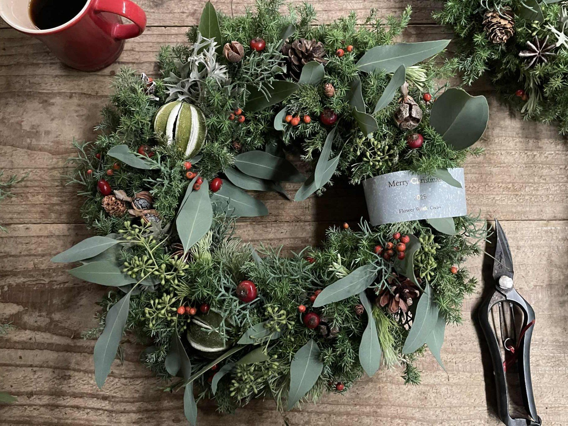 
            ＜季節限定＞森の香りの「クリスマスリース」 C-472
          