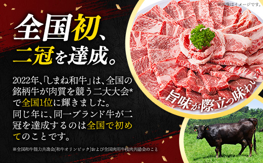 焼肉で赤身の美味しさと脂の美味しさ食べ比べ（肩、バラ）（400g）【黒毛和牛 しまね和牛 ウデ カルビ おすすめ 冷凍 ブランド牛 和牛 和牛オリンピック 肉質NO.1 牛肉 お肉 肉 セット 赤身 