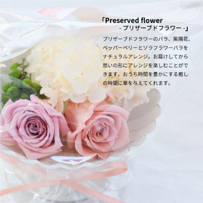 ふるさと納税 山梨市 ソイキャンドルとプリザーブドフラワーのギフトセット。ローズ 調のフローラル な香りのアロマキャンドル |  | 02