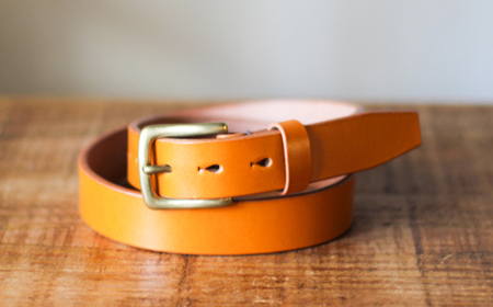 【minca】幅30mmベルト/36インチ  栃木レザーの希少な「ハーネスレザー」使用の贅沢な1枚革のレザーベルト/キャメル/HL-B01/CAMEL/minca　588【小物 ファッション 人気 おすすめ 】