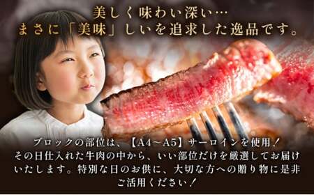 艶さし！【A4～A5】佐賀牛サーロインブロック　約1kg