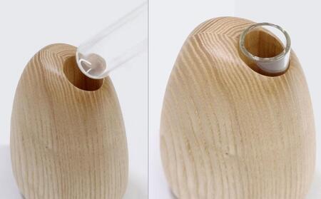 Mango vase -  regular　ash/SASAKI【旭川クラフト(木製品/一輪挿し)】マンゴーベース / ササキ工芸