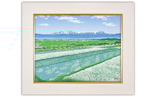「初夏の香り」【 版画 額付 小川手漉和紙 小暮真望 東松山 埼玉県 】