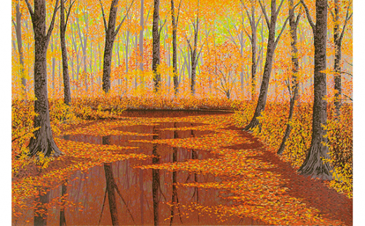 「彩美」  【 版画 額付 小川手漉和紙 小暮真望 東松山 埼玉県 】