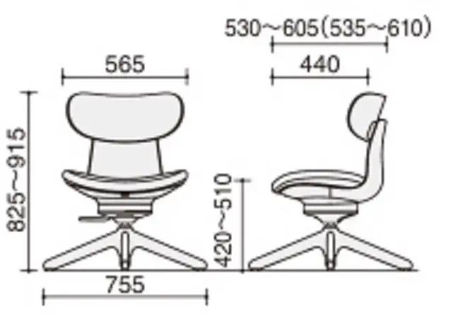 コクヨ チェアー イングライフ 背板合板タイプ ブリックレッド ／肘無し・キャスター無しタイプ／在宅ワーク・テレワークにお勧めの椅子 C05-B10CGL-AJAJ731 背合板（ミディアムアッシュ）