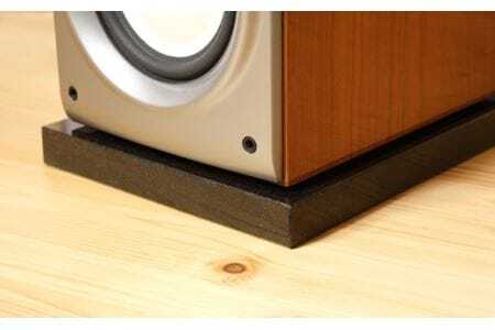 スピーカー用　黒御影石オーディオボード　20×25×3cm　2枚