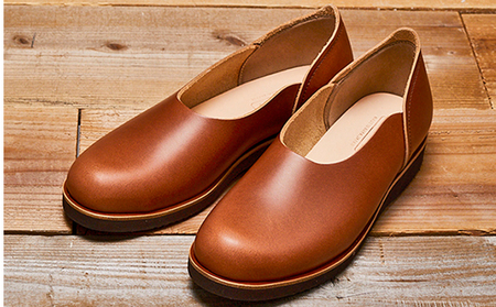 レディース 本革 みやこスリッポン KOTOKA（ことか）レザー 古都 奈良 No.KTO-7385カフェ 24.0cm