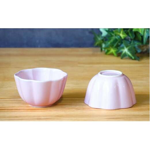 有田焼 世界一つよい器 ～花小付～ ペールピンク 2個セット【匠 Takumi】強化磁器 割れにくい ギフト プレゼント A10-265_イメージ2