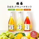 【ふるさと納税】綾菊　さぬきのリキュールセット720ml（うめ酒・ゆず酒・かりん酒）　【 綾川町 】