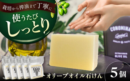 PUPA OLIVE SOAP オリーブオイル石けん 5個 アグリューム/長与町[EAI299]