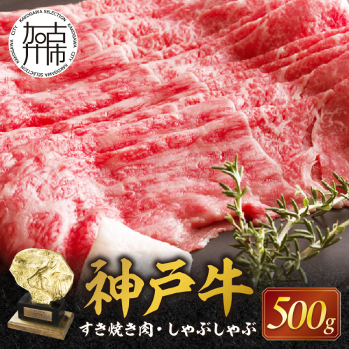 神戸牛赤身すき焼き・しゃぶしゃぶ(500g)《 鍋 お鍋 しゃぶ肉 牛しゃぶ すきやき 神戸牛 自社牧場直送 肉のヒライ すき焼き しゃぶしゃぶ 国産 肉 牛肉 》【2402A00108】