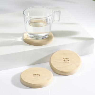 ふるさと納税 能美市 【Notohiba Aroma】丸型コースター(2個入)