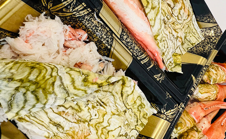 高志の紅ガニ 富山湾産 むき身朧昆布締め 高志の紅ガニ【爪100g 脚100g 胸肉100g 計300g】【定期便3か月】