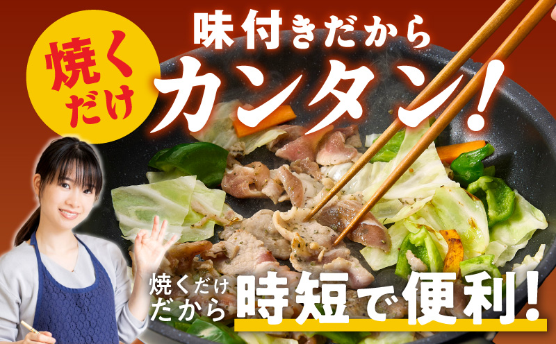 栗豚 切り落とし 900g【オリジナルスパイス仕込み 小分け 300g×3P 豚肉 焼くだけ】