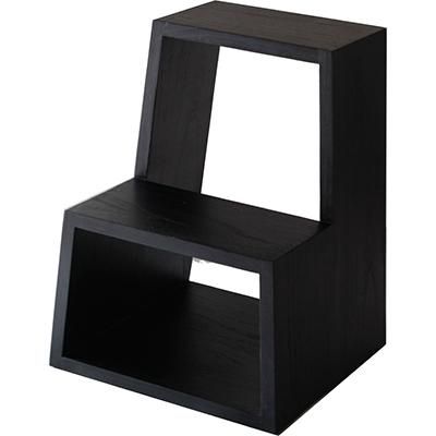 ふるさと納税 大川市 暮らしにプラスする小物家具【PRIMO ステップスツール  スミイロ】職人MADE大川家具『境木工』