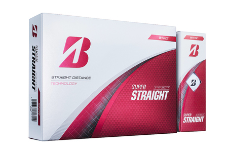 SUPER STRAIGHT ホワイト 1ダース 2025年モデル ブリヂストン ゴルフボール 日本正規品 [1775]