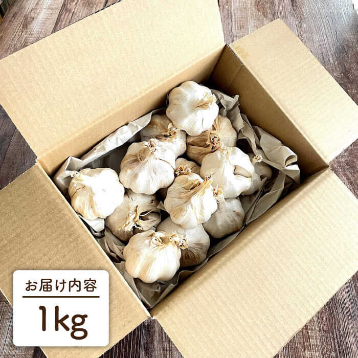 【数量限定！】にんにく1kg 大きい！美味しい！糸島市からお届けする自慢のにんにくです【爽風農園】にんにく/ガーリック 【いとしまごころ】[AHZ002]