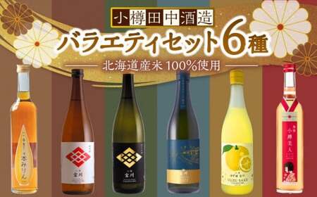 【小樽 田中酒造】バラエティセット 6種（500ml×2本・720ml×4本）【2026年2月上旬より順次発送】