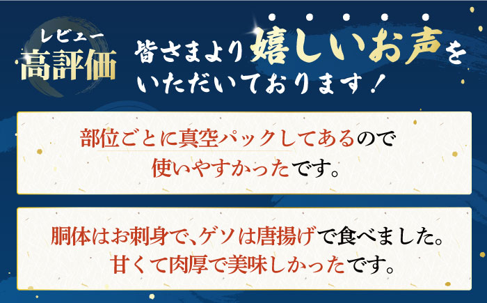 【イカの王様】アオリイカ 300g前後×4杯 肉厚 甘い 冷凍 刺身 五島市/金沢鮮魚 [PEP005] 