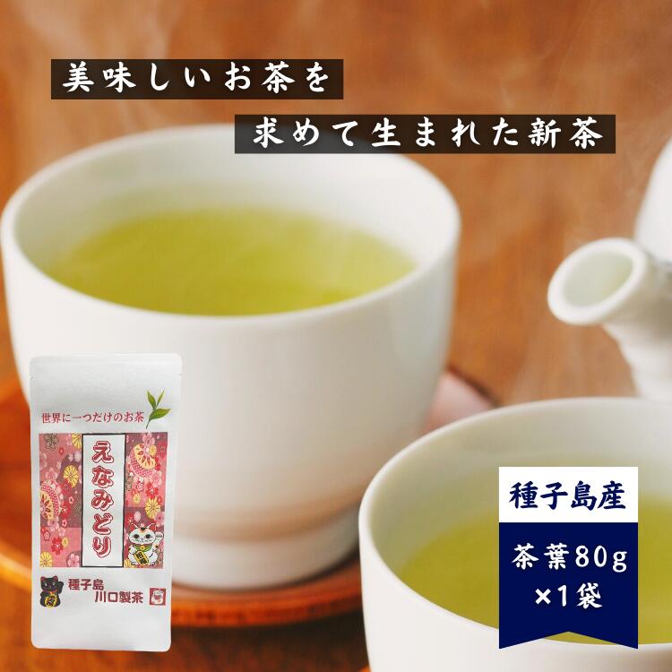 【ふるさと納税】種子島 川口製茶 えなみどり 茶葉 80g