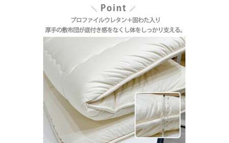 日本製 体圧分散 プロファイルウレタン 敷ふとん 120×210cm セミダブル サイズ HGP-SW