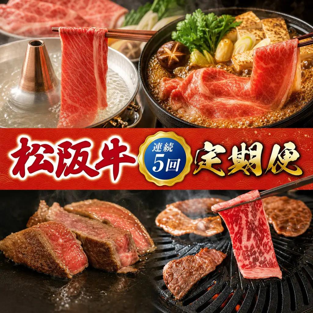 松阪牛プレミアム定期便　全5回お届け！　NT11
