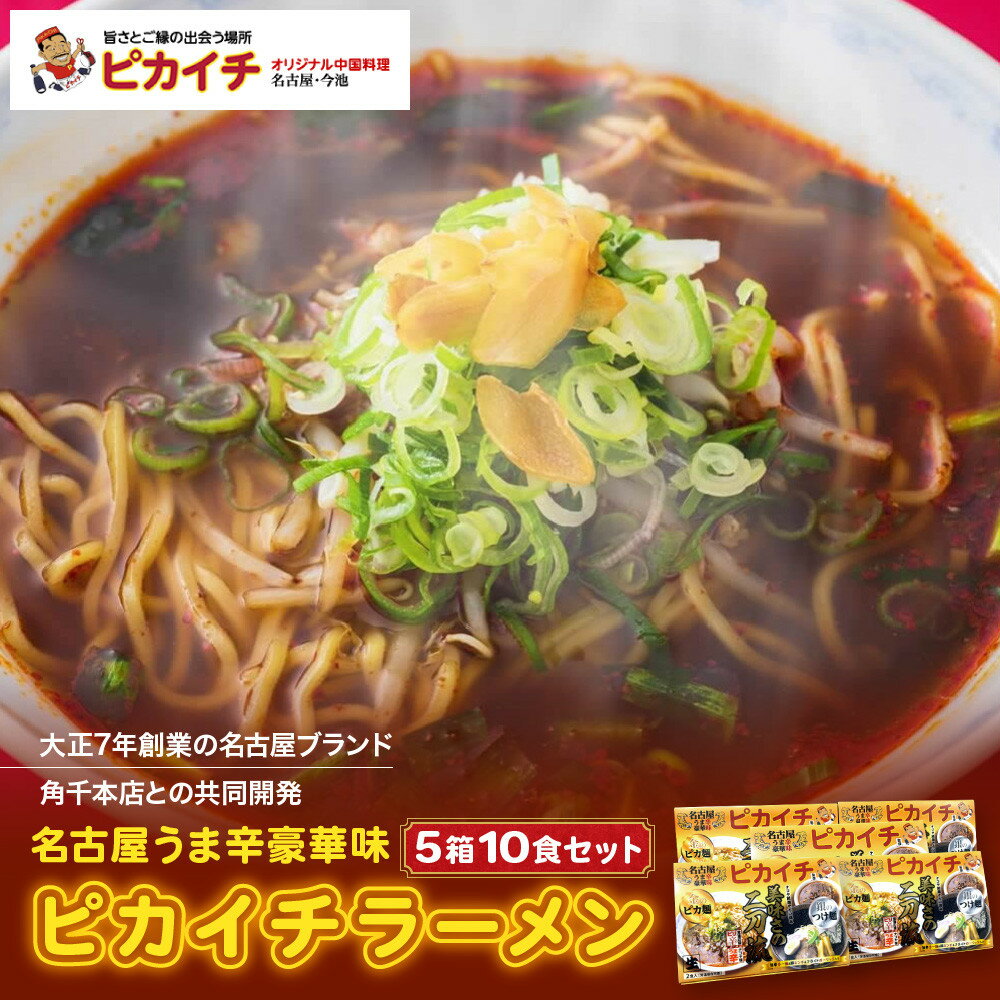【ふるさと納税】名古屋うま辛豪華味 ピカイチラーメン（5箱10食セット）