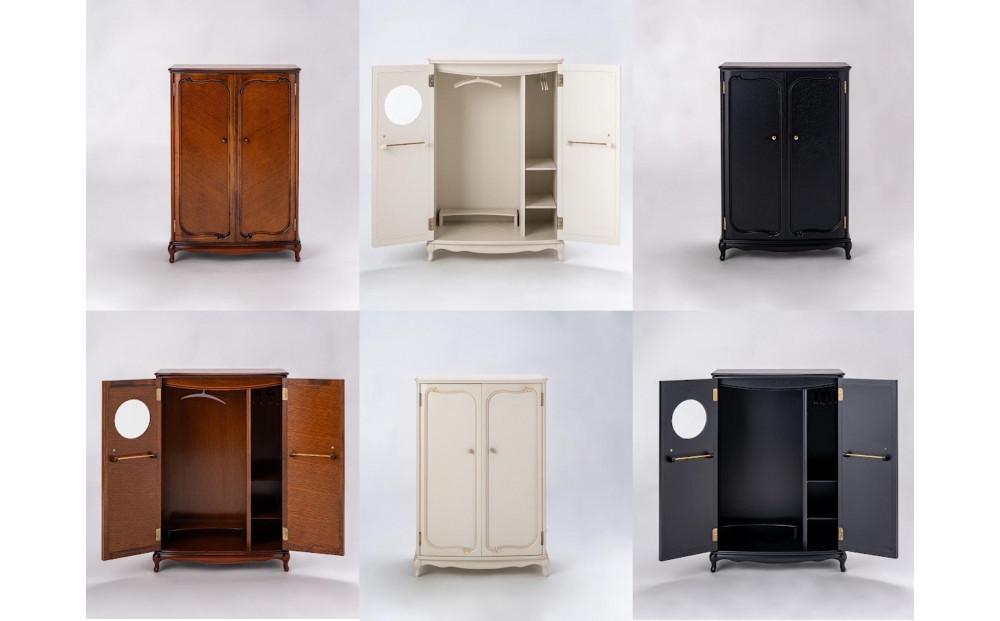 【ホワイト】松永工房 Petit. Continue プティ・ワードローブ ミニチュア家具 1／3家具 ドール家具 ドール 40～60センチ対応 インテリア アンティーク家具 木製 ハンガー ドール服