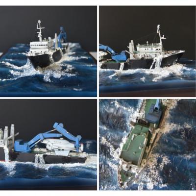 ふるさと納税 高石市 小型潜航艇わだつみ/輸送シーンジオラマ GK完成品《オリジナル1点もの》レジンキャスト製塗装済完成品 |  | 01