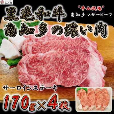 【ふるさと納税】 数量限定 国産 牛肉 サーロインステーキ 680g ( 170g × 4枚 ) 平山牛 冷凍 ( ふるさと納税 ステーキ ふるさと納税 牛 ステーキ ふるさと納税 牛肉 ステーキ ふるさと納税 サーロイン ふるさと納税 黒毛和牛 ） 愛知県 南知多町 【配送不可地域：離島】