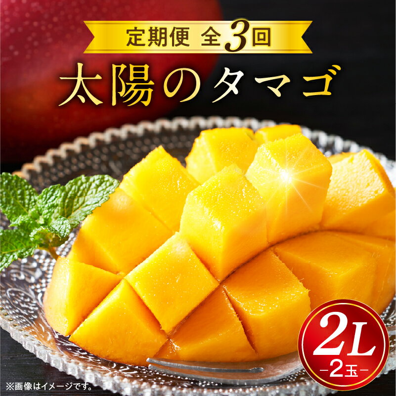 【ふるさと納税】《2026年発送 先行予約》【数量・期間限定】 太陽のタマゴ 2L 2玉 定期便 全3回 完熟 マンゴー 果物 フルーツ ブランド 旬 旬の果物 スイーツ デザート 青果物 贈り物 ギフト プレゼント 贈答 おすそ分け ご褒美 定期 南国フルーツ 宮崎 おすすめ 宮崎市