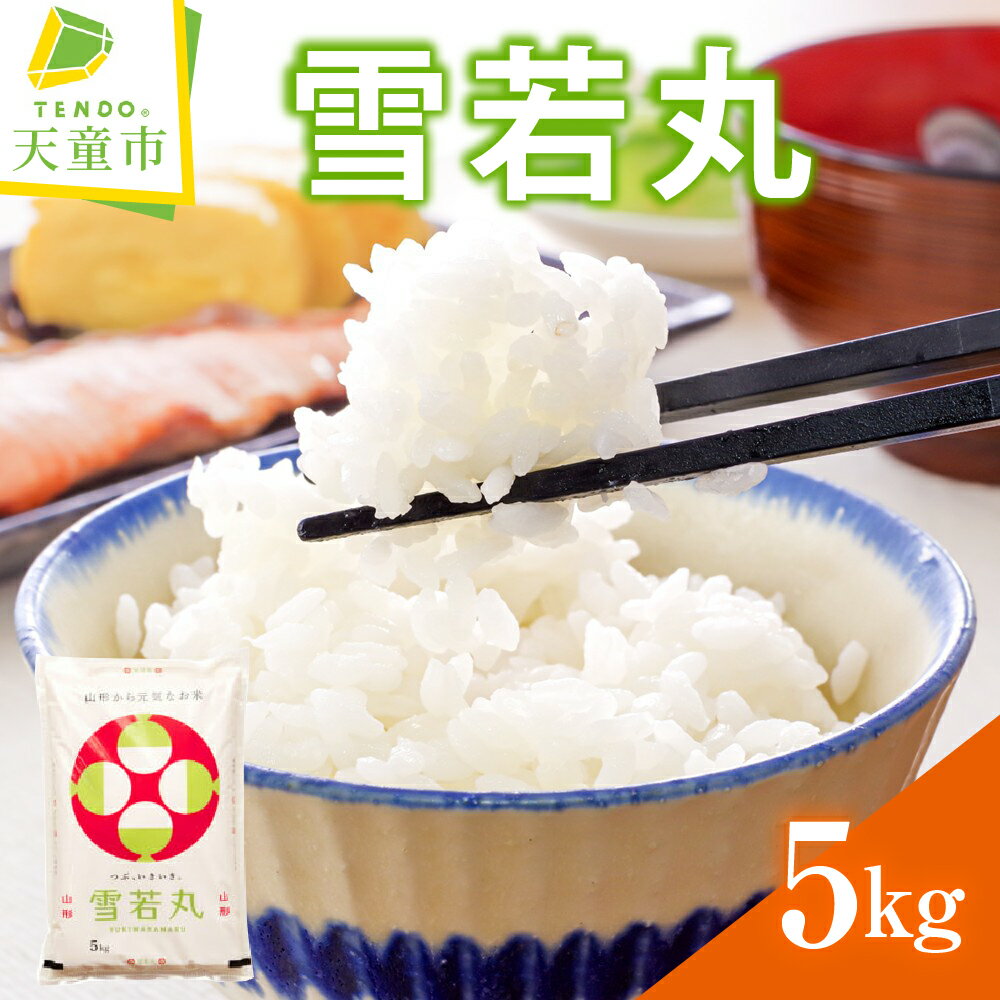 【ふるさと納税】 雪若丸 5kg 令和6年産 米 コメ こめ おこめ お米 精米 ブランド米 ごはん 白米 ご飯 おにぎり 弁当 5kg袋 お取り寄せ 食品 送料無料 【 山形県 天童市 】
