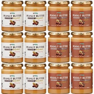 【10月～6月発送】カンピー ピーナッツバター(ロレーヌ岩塩使用・2種 各6個入り)  小分け ピーナッツバター KTS017