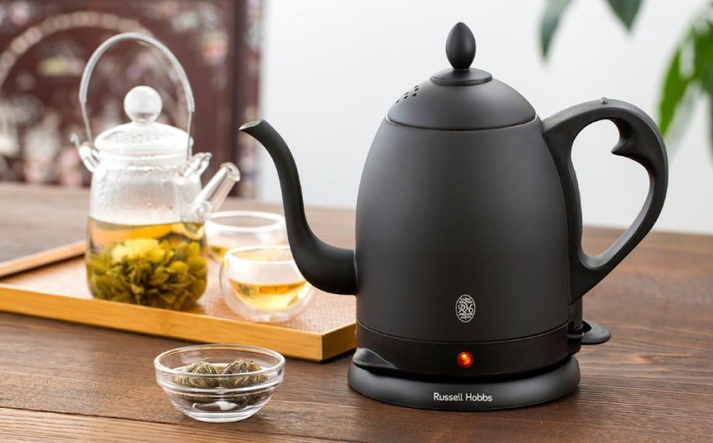 
            〈Russell Hobbs〉 カフェケトル　0.8　マットブラック【 電気ケトル 省エネ コードレス 安全 キッチン リビング 寝室 料理 調理 家電 】
          
