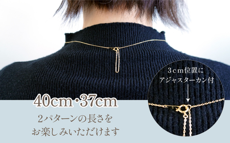 K10　イエローゴールド　ダイヤ0.10ｃｔネックレス　 管理番号208182 218-154