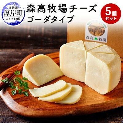 【ふるさと納税】森高牧場 チーズ ゴーダタイプ 5個セット (1個あたり125g,合計625g入り) 北海道 乳製品 チーズ ゴーダチーズ 加工食品