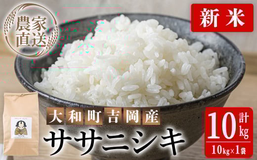 ＜先行予約！2025年9月下旬から順次発送予定＞【令和7年産 新米】お米農家直送！ササニシキ 10kg お米 おこめ 米 コメ 白米 ご飯 ごはん おにぎり 宮城米 ささにしき 新米 令和7年産 お弁当 【お米農家ろくすみファーム】 ta291