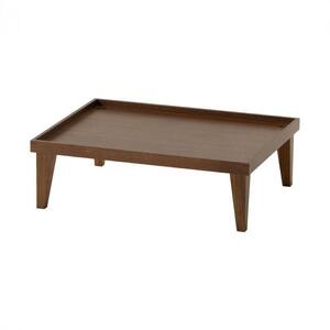 旭川家具　コサイン　お月見トレー　ウォルナット 【 家具   脚付  小テーブル お膳 銘々膳   選べる樹種 シンプル ナチュラル  】_01127