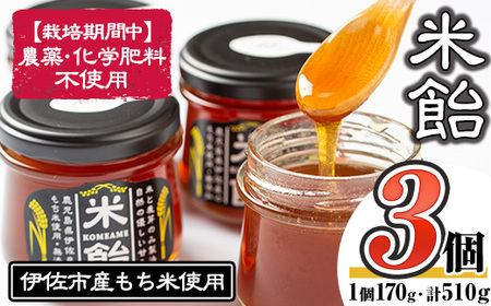 isa154 米飴(510g・170g×3個) 伊佐市 特産品 シロップ 伊佐市産もち米 使用 米飴 砂糖 はちみつ 代用 離乳食 おやつ 甘味付け 麦芽 赤ちゃん 安心【食と木】
