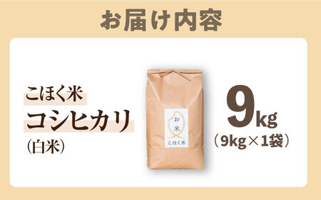 【食味最高ランク特A 2年連続受賞】【減農薬米】滋賀県湖北産 湖北のコシヒカリ 白米9kg　滋賀県長浜市/株式会社エース物産[AQAK004]