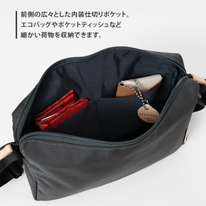 Stroll クロスボディバッグ_No.8860277(09ダークグレー) 横型ショルダーバッグ 日本製 かばん カバン 北海道 赤平市