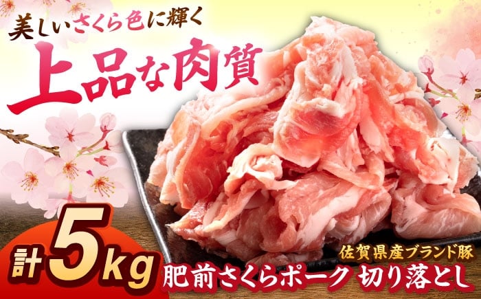 
                  肥前さくらポーク 切り落とし 500g × 10パック 計 5kg | 豚肉 肥前さくらポーク 切り落とし 国産 豚 小分け 大容量| 吉野ヶ里町/上場食肉 [FDQ008]
                