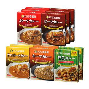 【定期便6回】ココイチ カレー Dセット（ビーフ3個・ポーク3個・甘口2個・野菜2個・キーマ2個） (毎月お届け）｜カレー CoCo壱番屋 常温保存 非常食 簡単 時短 自宅用 キャンプ  ふるさと納税