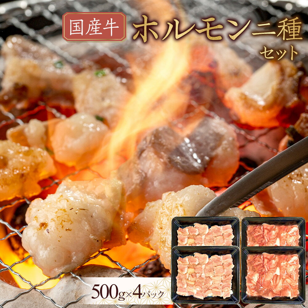 【ふるさと納税】国産牛　ホルモン二種セット2000g | 肉 お肉 にく 食品 香川県産 人気 おすすめ 送料無料 ギフト
