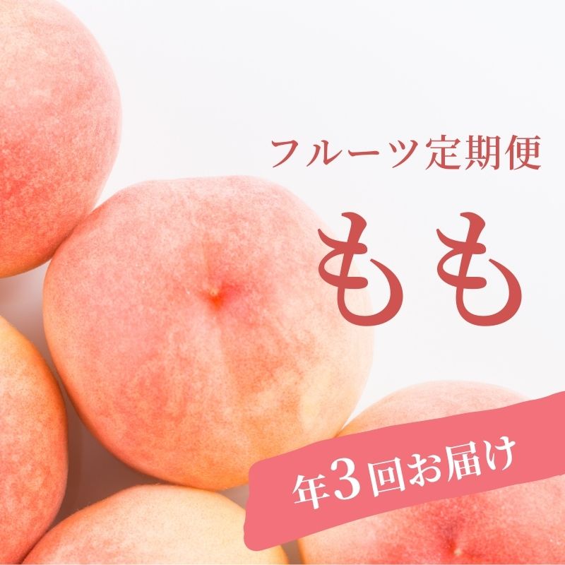 No.2883 ももの定期便　３種類　はつひめ/あかつき/ゆうぞら　各約3kg【2025年発送】