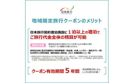 鳥取県米子市　日本旅行地域限定旅行クーポン300,000円分【有効期限:発行から5年】