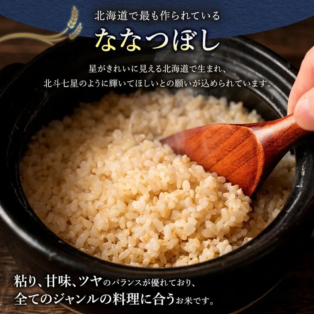 ななつぼし 玄米 北海道産 ななつぼし【10kg(5kg×2袋)】【令和8年産】【9ヵ月定期便】