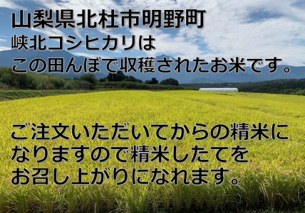 【令和5年米】山梨県産峡北コシヒカリ 精米20kg(10kg×2袋)