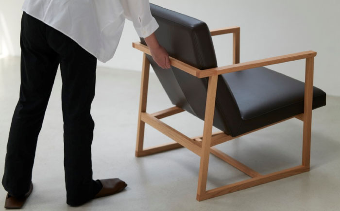 椅子 MS136（ダークブラウン）LEVE （レーベ）ラウンジチェア ナチュラルレザー製 椅子 イス チェア ファニチャー 家具 人気 おすすめ 広島県福山市/株式会社心石工芸 [BABV014]