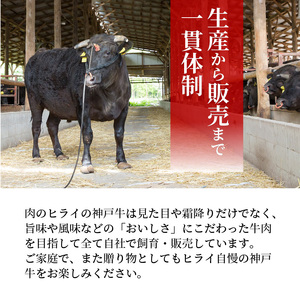 神戸牛サーロインステーキ(200g×1枚)《自社牧場直送 国産 神戸牛 肉のヒライ サーロインステーキ 赤身 サーロイン ステーキ 牛肉 200グラム 和牛》